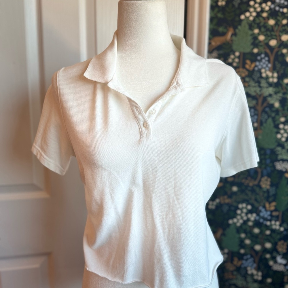 Karen Scott White Button Down Shirt